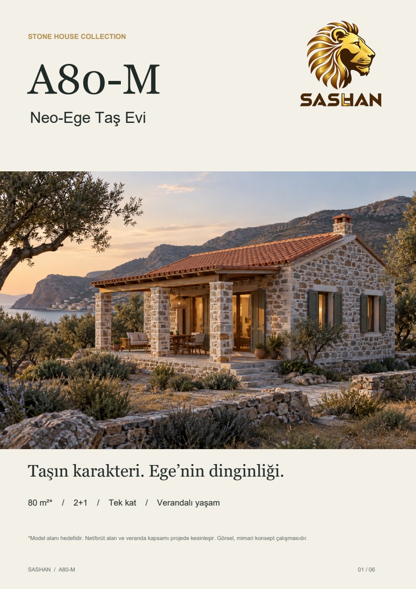 A80-M Neo-Ege Taş Evi katalog kapağı